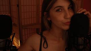 Goodnight Cheek to Cheek Kisses in Cozy Rain ~ ASMR