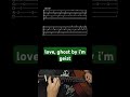 love, ghost by i'm geist- Acoustic Guitar Tab #shorts
