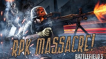 Battlefield 3 RPK Massacre on Noshahr Canals TDM Gameplay Commentary