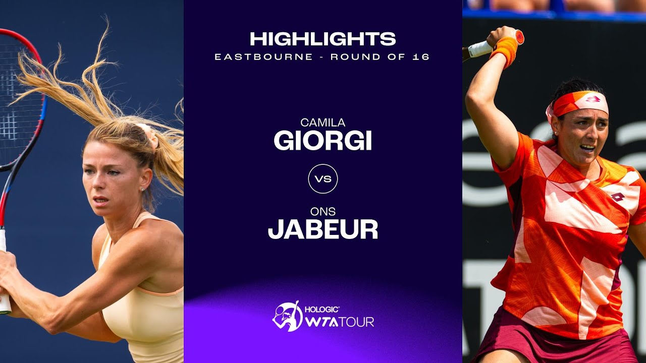 Camila Giorgi vs. Ons Jabeur | 2023 Eastbourne Round of 16 | WTA Match Highlights