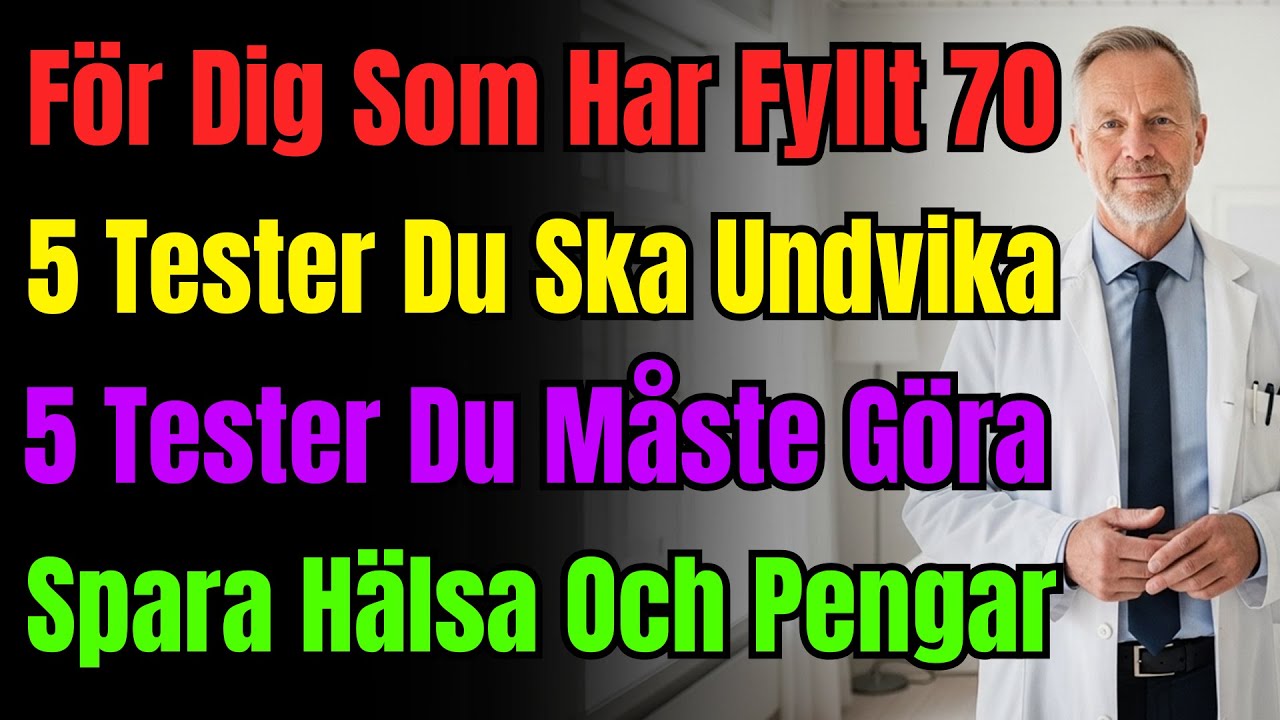 "Extra undersökning"? Denna mening kan skada dig efter 70! Läkare avslöjar 5 farliga tester.