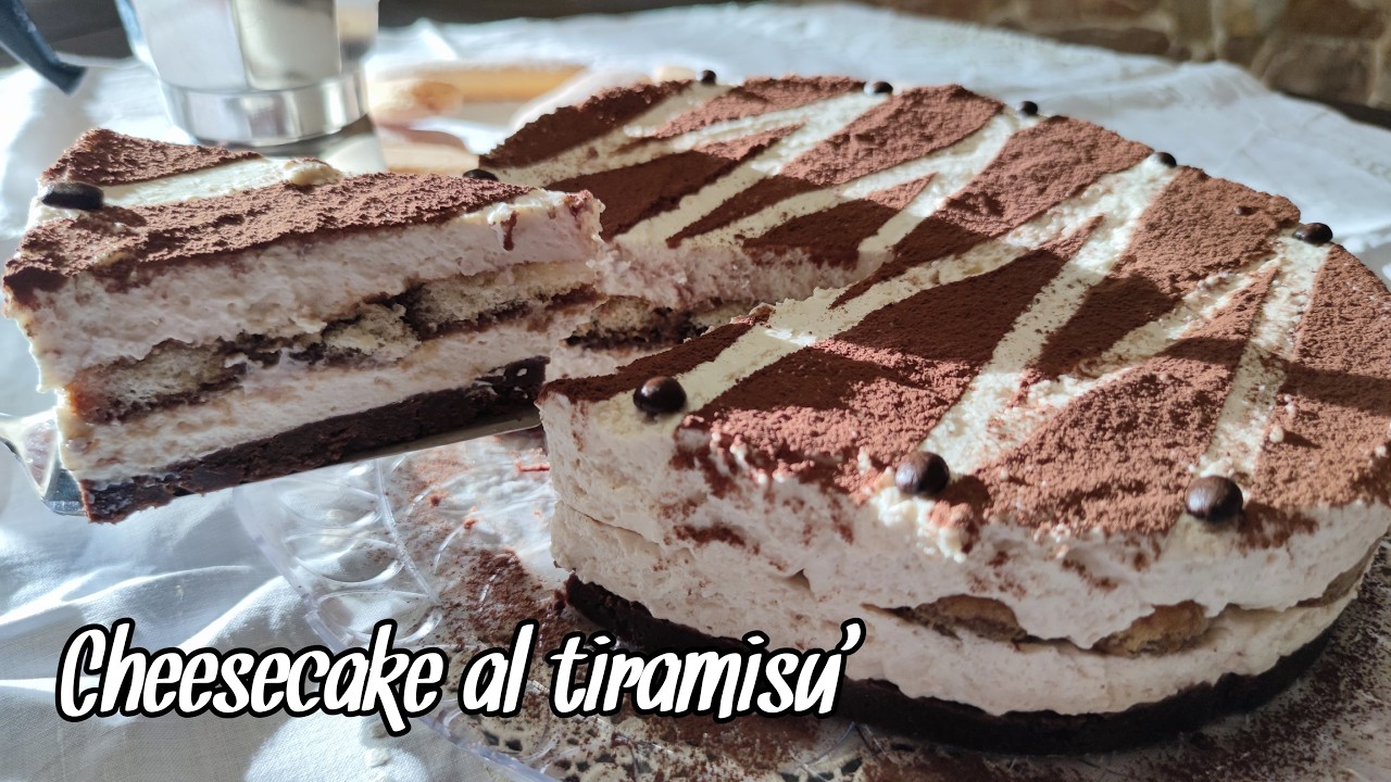 Cheesecake al Tiramisù - senza uova - Sfizi & Delizie