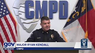 CMPD Press Briefing - September 18, 2025