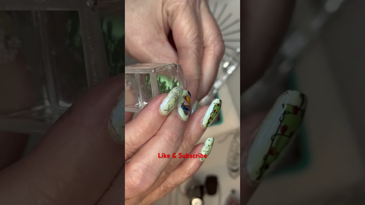 Rudolph by Pretty Fingers by Robin stamping plates! 