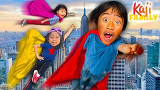 Ryan's Superhero Adventures with Kaji Family! by Kaji Family 36,416 views 1 day ago 40 minutes