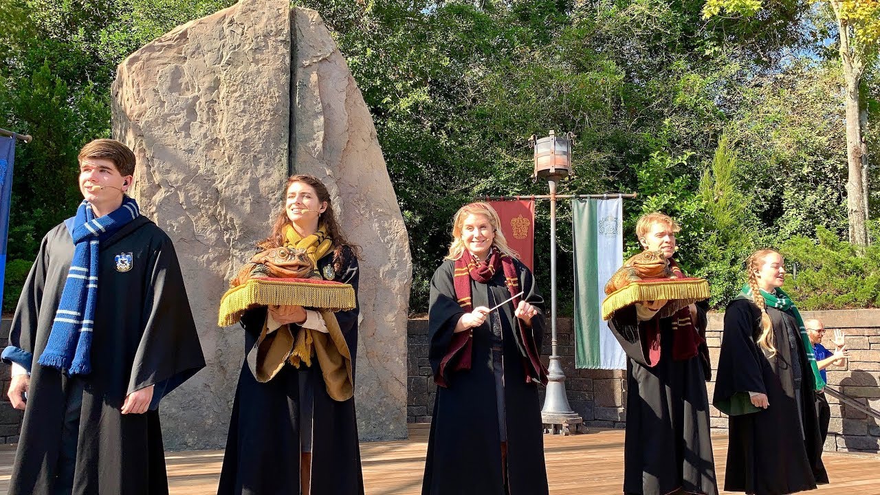 Hogwarts Frog Choir Christmas 2018 - Wizarding World of Harry