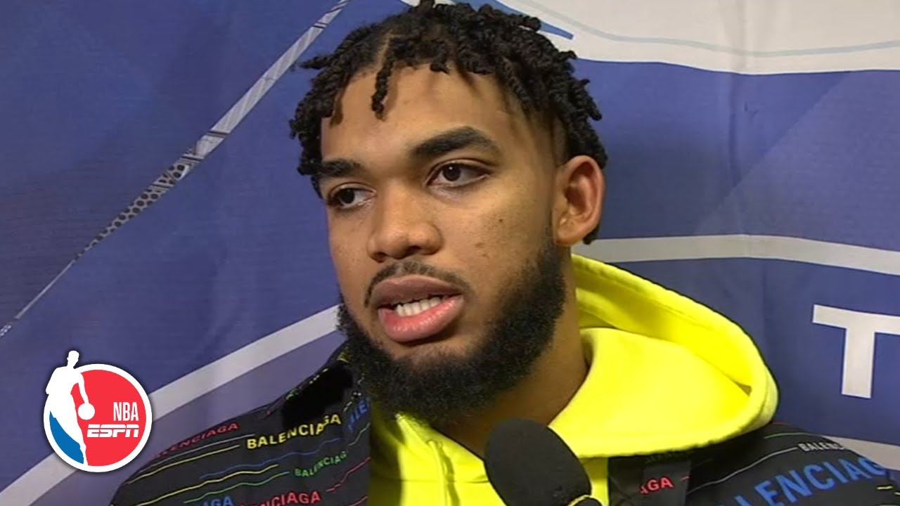 KarlAnthony Towns reacts to fight with Joel Embiid NBA Sound YouTube