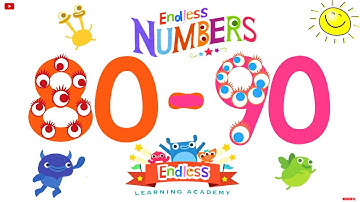 Endless Numbers 80 - 90 | Meet Number Eighty to Ninety | Fun Learning for Kids