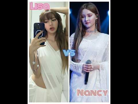 💗Lisa vs Nancy indain🇮🇳 look #blackpink #lisamanoban #nancy #youtubeshorts #viral #look #shorts