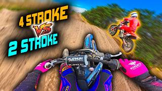 My 2 Stroke vs His 4 Stroke at This INSANE Track