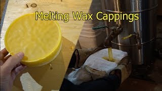 Melting my beeswax cappings