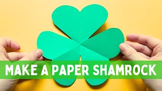Make A Paper Shamrock: Easy St. Patrick's Day Craft