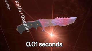 He unboxed a Very Rare Knife in 0.01 Seconds...
