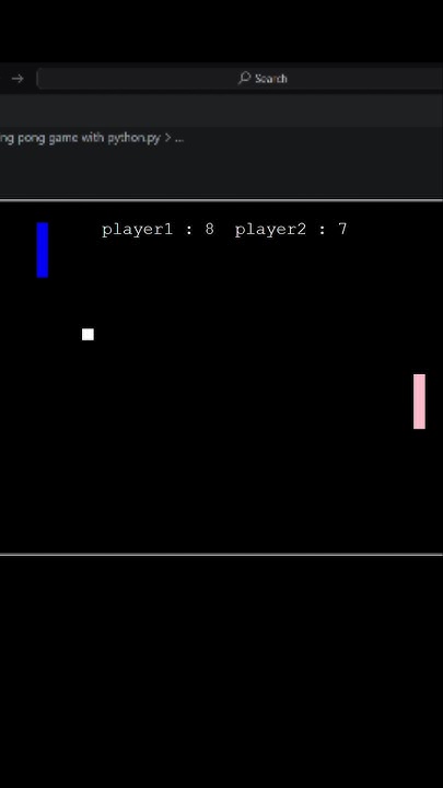 I made ping pong game with python 🔥⚾ #subscribe #programming #coding ...