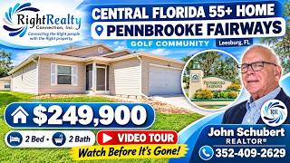 🏡 Florida 55  Home Near The Villages | Pennbrooke Fairways Leesburg FL ⛳ $249,900