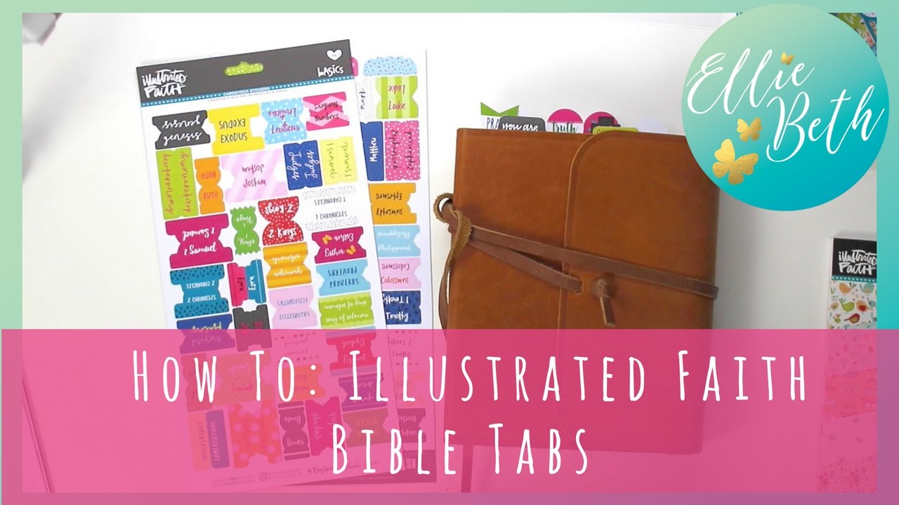 how to adding illustrated faith bible tabs youtube