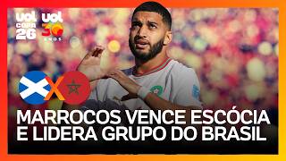 MARROCOS VENCE ESCÓCIA COM GOL-RELÂMPAGO E LIDERA GRUPO DO BRASIL NA COPA DO MUNDO