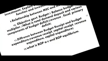 Important questions for Principles of Macroeconomics | B.com | DU SOL |