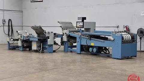 2002 MBO B26 Continuous Feed Paper Folder w/ 8 Page Unit and Mobile Delivery
