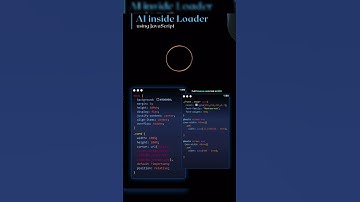 🤖 AI Inside Loader Using JavaScript ⚡||#shorts #ai #artificialintelligence #loadinganimation #web3d