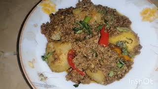 Mazydaar Dam Ka Keema Tindon K Sath