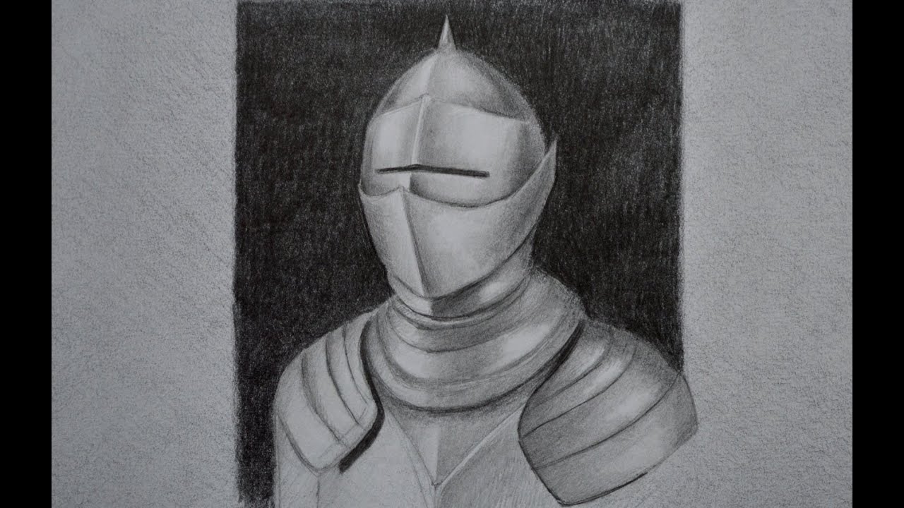 Dibujando metal: cómo dibujar una armadura - Arte Divierte.