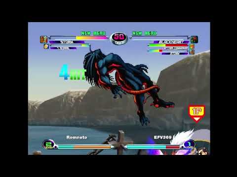 MvC2: Romneto - Storm/Tron (75%) Comeback vs BH/Storm/Cap (150%) [Kid Trippy] .:7.11.24:.