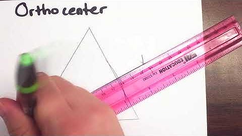 How to construct an orthocenter of a triangle