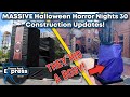 CONSTRUCTION GALORE! Halloween Horror Nights 30 Construction Update! Scare Zones, Lights & Houses!