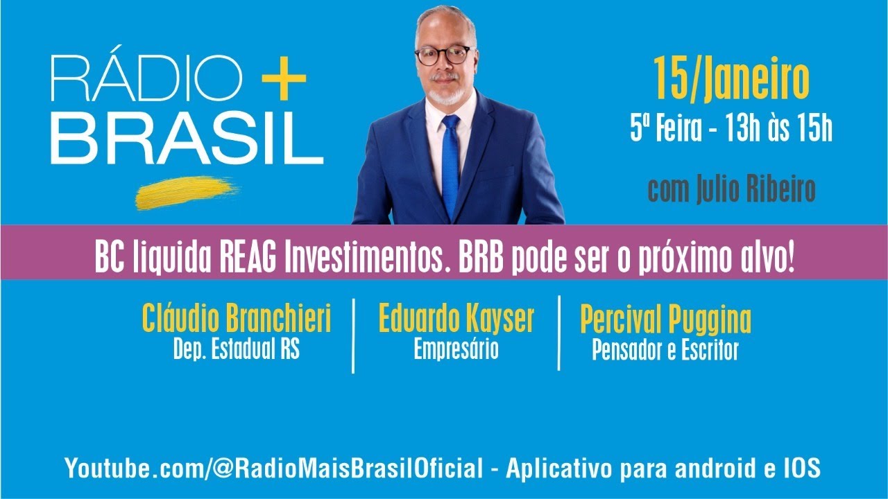 BC liquida REAG Investimentos. BRB pode ser o próximo alvo!