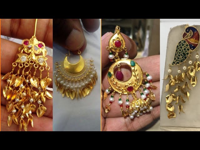 Ethics Punjabi Indian, Pakistani Gold Polki Dangling Earrings , Jhumka  Jhumki | eBay