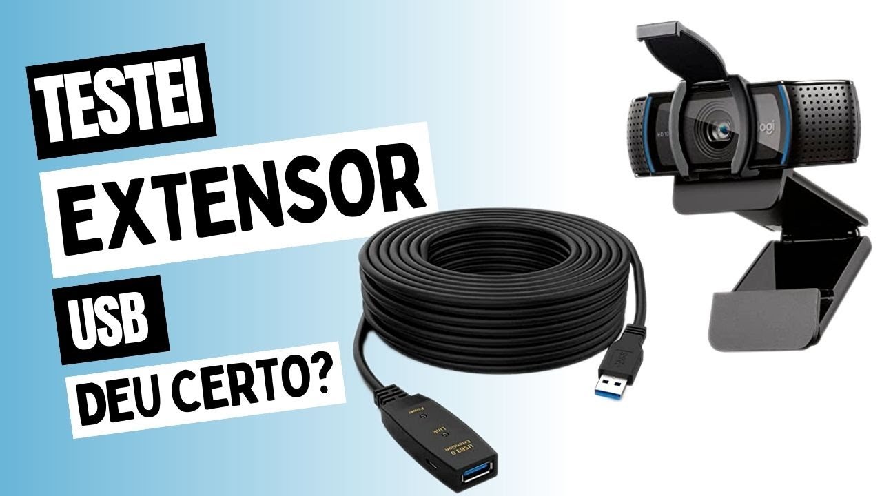 Usb Extender Camera Extensor USB para webcam, qual usar? - YouTube