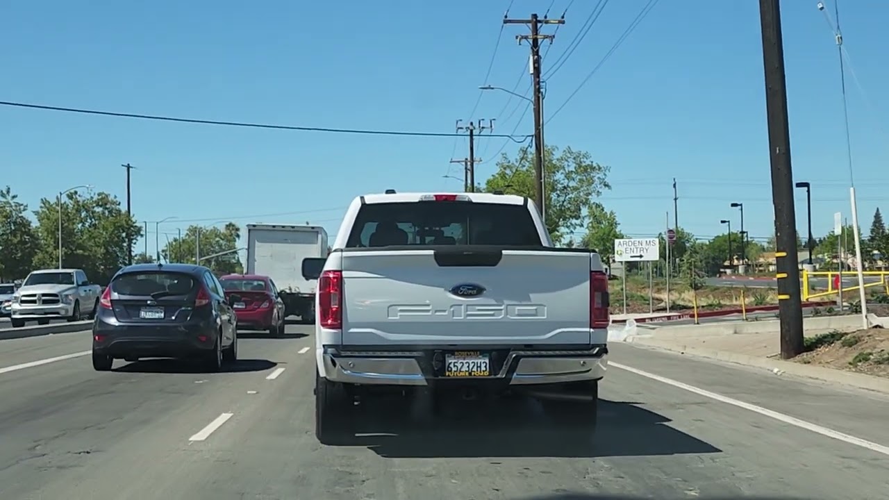 Driving in Sacramento California Watt Ave