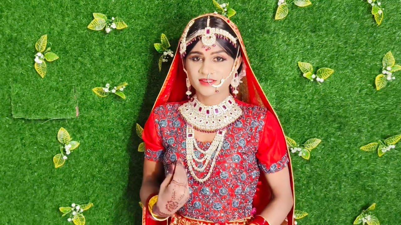 SHOCKING TRANSFORMATION Rajsthani Bridal Look Male to Female transformation ❤️🫣