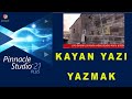 Pinnacle Studio Kayan Yazı programı