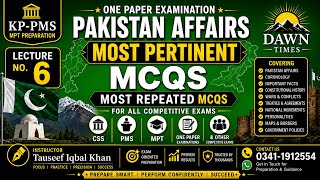 Pakistan Affairs Most Important MCQs | CSS and PMS 