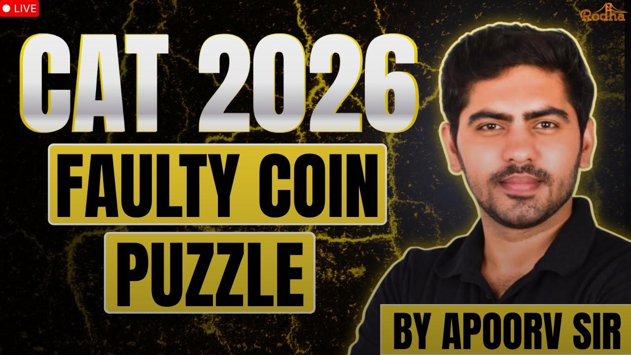 Master the Faulty Coin Puzzle | LRDI Live Class for CAT 2026 |  Apoorv Sir Rodha | English