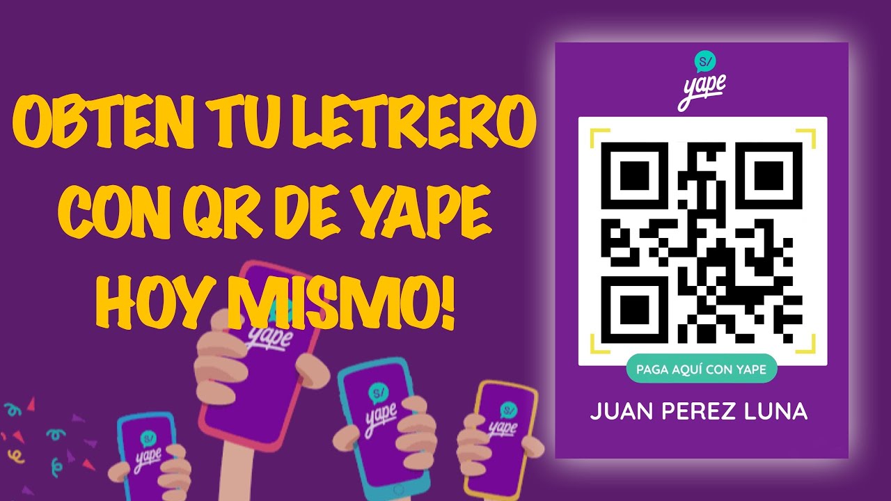 Letrero QR de Yape! - YouTube