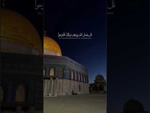 قل بفضل الله وبرحمته فبذلك فليفرحوا هو خير مما يجمعون