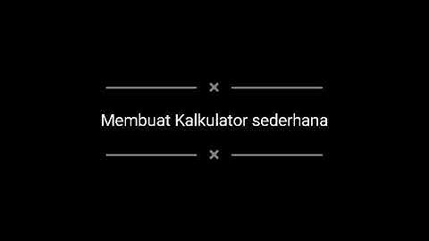 Program Membuat kalkulator sederhana dengan tkinter