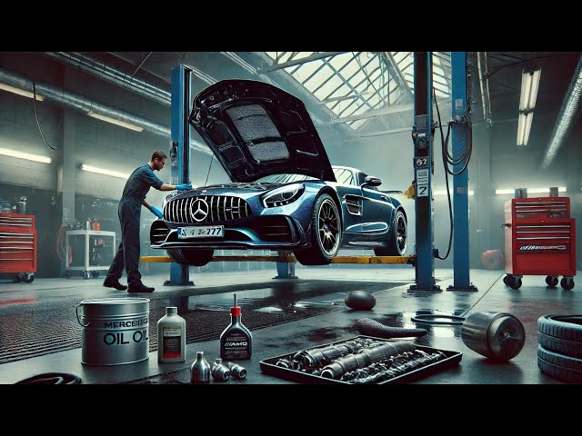 Mercedes-AMG GT C190 with M178 Engine: How to Perform an Engine