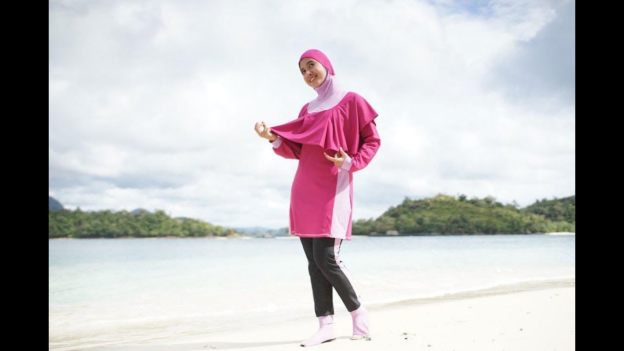  Model  Pakaian  Renang Muslimah  Terbaru 2019 Bolero Hijab 