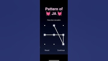 Pattern of JA Love 💓💓💓...#lockscreen #pattern #lock #love #couples