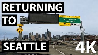 Driving Back From SeaTac Airport to Downtown Seattle - 4K, 60FPS by Relaxing VR 1,628 views 1 year ago 24 minutes