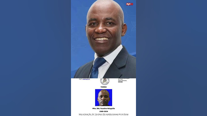 MBUNGE WA KIGAMBONI DKT FAUSTINE NDUGULILE AFARIKI DUNIA INDIA
