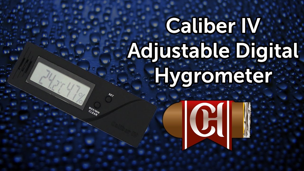 Caliber IV Adjustable Digital Hygrometer - YouTube