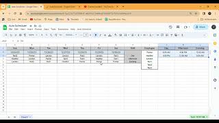Automated Employee Shift Scheduling in Google Sheets | Day, Afternoon & Evening Shifts