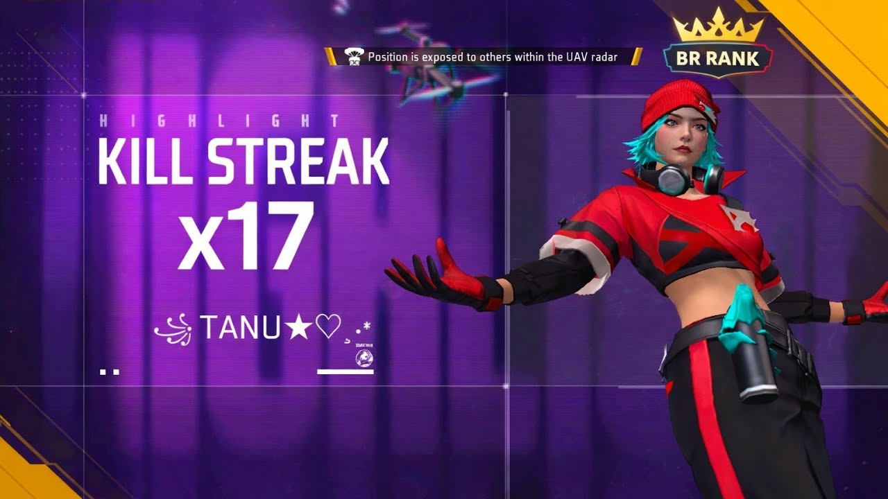 BR RANK 🔥 | 17 KILLS 😱 | solo match FREE FIRE