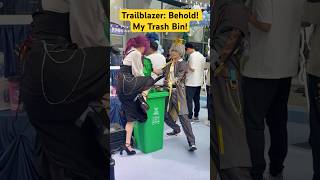 Embrace the trash can trailblazer #honkaistarrail #cosplay #vlog #caelus #funny #raccoon #hsr #memes