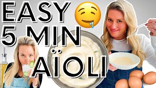 EASY & DELICIOUS 5-Minute Aioli | Cooking With Cocktails 🥂 EASY & DELICIOUS 5-Minute Aioli | Cooking With Cocktails 🥂